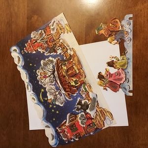 Vintage 3D German Advent calendar never used